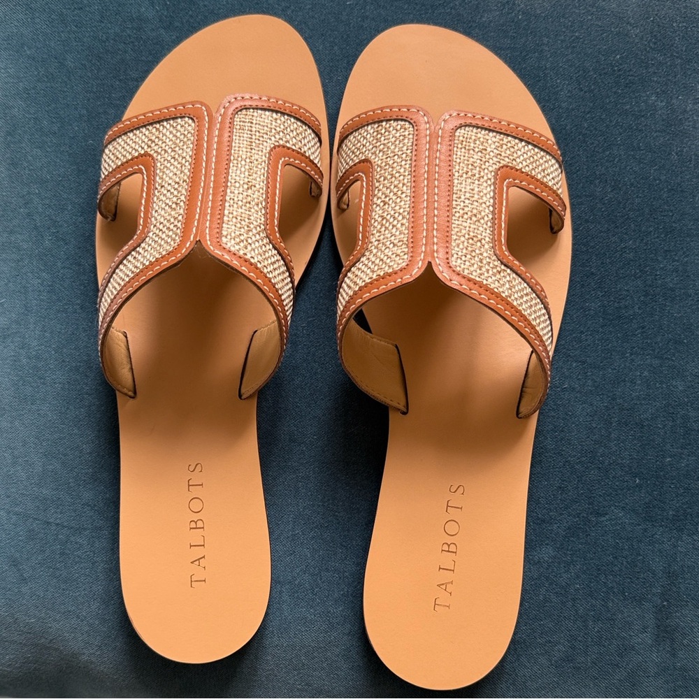 Talbots Brown and Tan Sandals